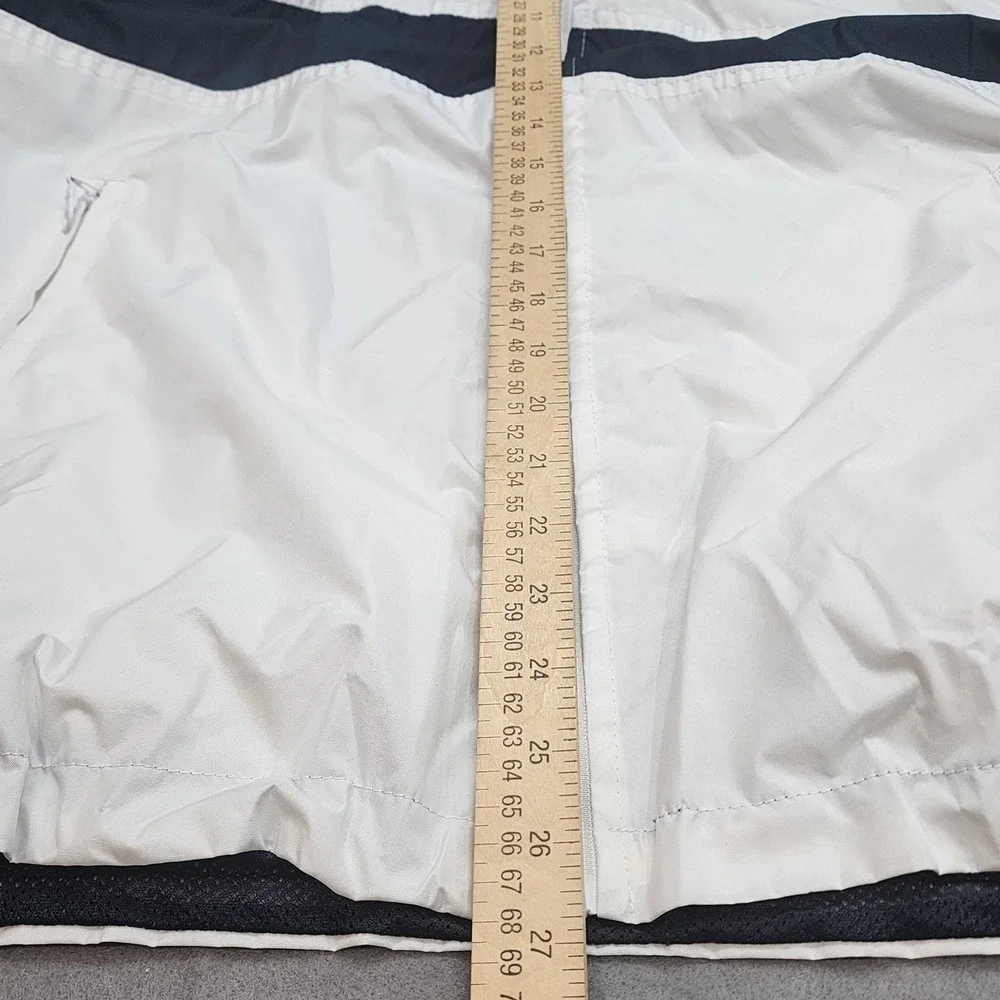 Cheneral Windbreaker Jacket White Navy Blue New York Embroidered Mens Size M‎ - Picture 7 of 7